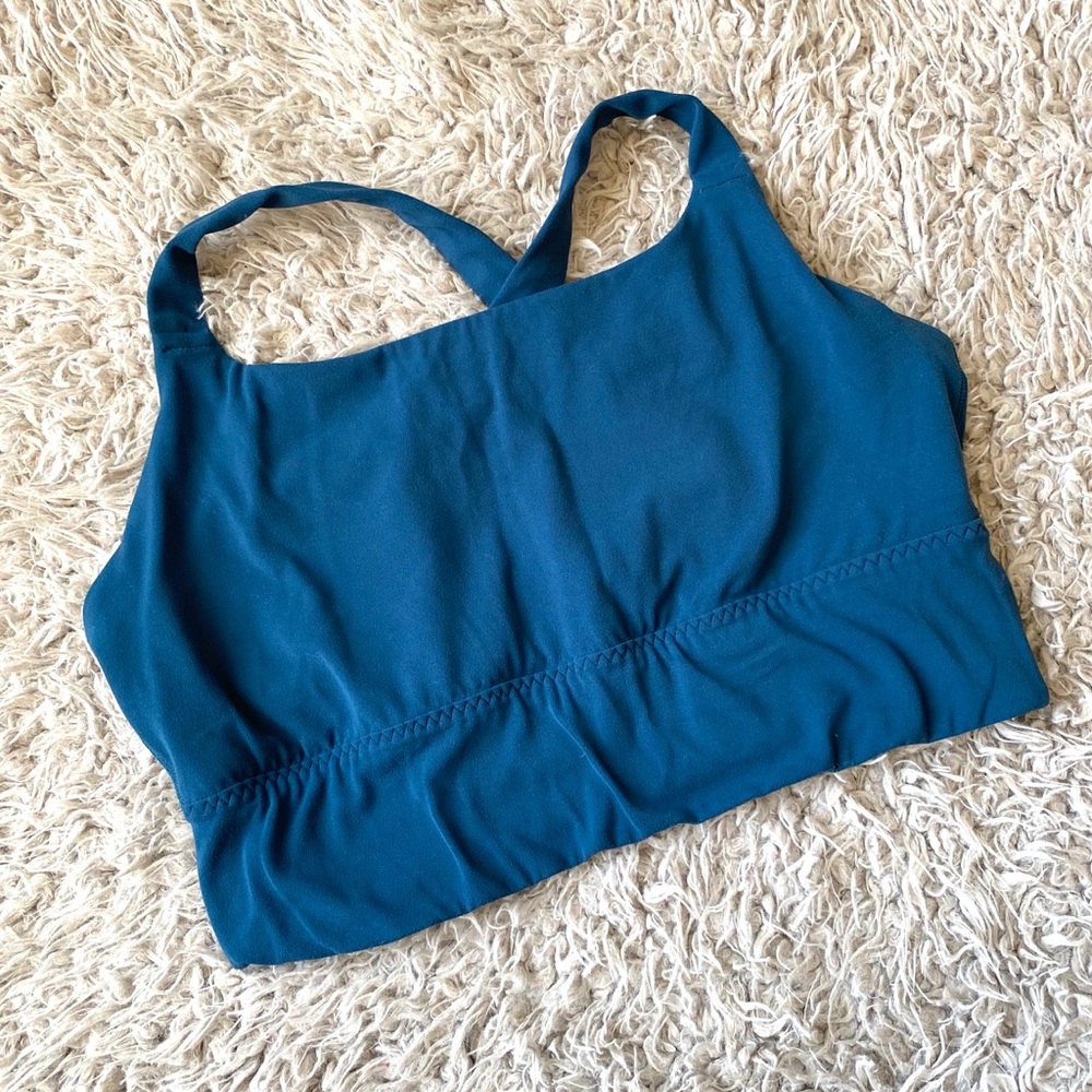 Teal Athleta Sports Bra